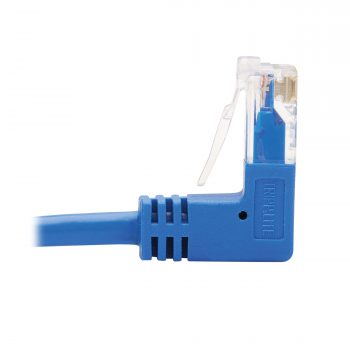Tripp Lite Down-Angle Cat6 Gigabit Molded Slim UTP Ethernet Cable (RJ45 Right-Angle Down M to RJ45 M), Blue, 3 ft. (0.91 m) - Image 4