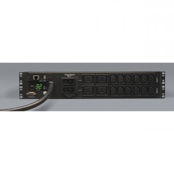 Tripp Lite 7.4kW Single-Phase Monitored PDU with LX Platform Interface, 230V Outlets (12-C13, 4-C19), IEC-309 32A Blue, 12ft Cord, 2U Rack-Mount, TAA - Image 3